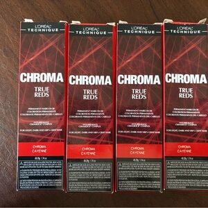 L'Oreal Chroma True Reds in Cayenne SET OF 4